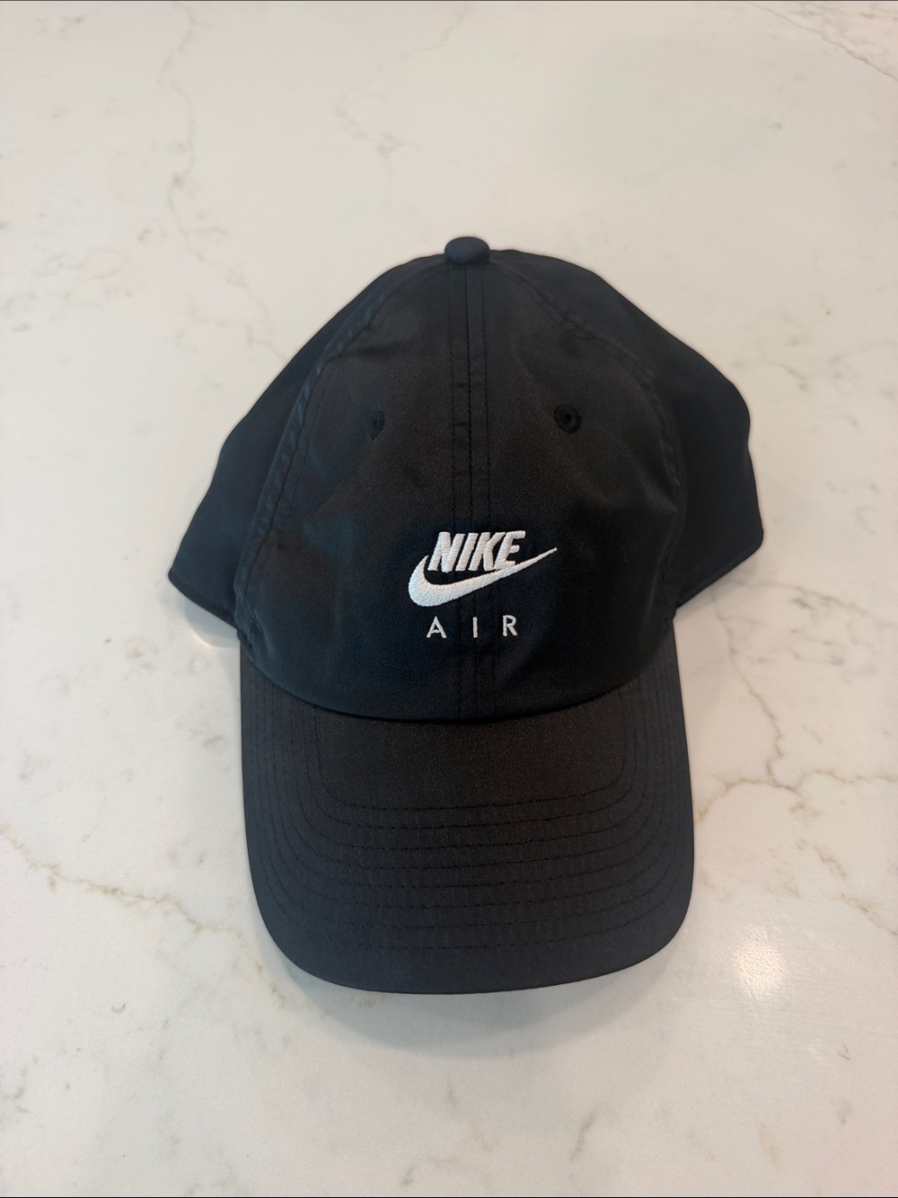 Nike Black & White Air Embroidered Satin Baseball Cap